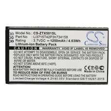 Compatibele batterijvervanging voor ZTE LI3715T42P3H734158