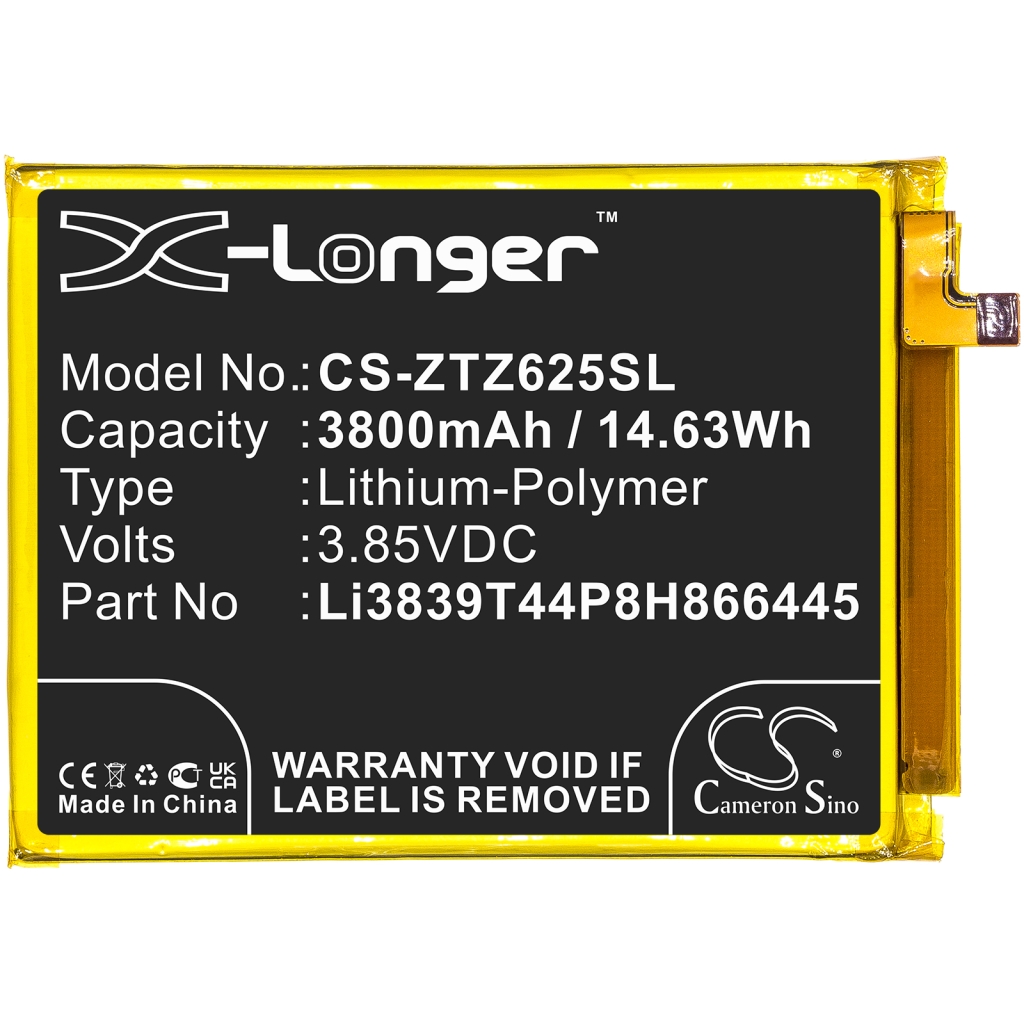 Batterijen Vervangt Li3839T44P8H866445